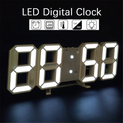 Digital Wall Clock 3D LED