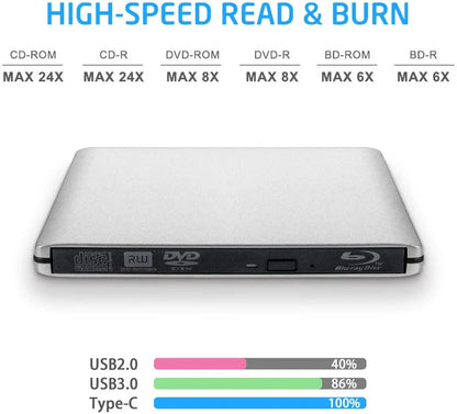 4K Blu-Ray Burner USB3.0 External