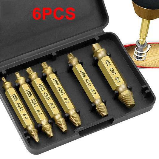 POPULAR IN THE US! Damaged Screw Extractor 6 PCS