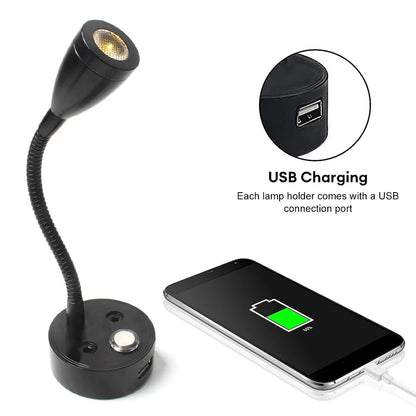 Reading Light  with USB Charger Port
